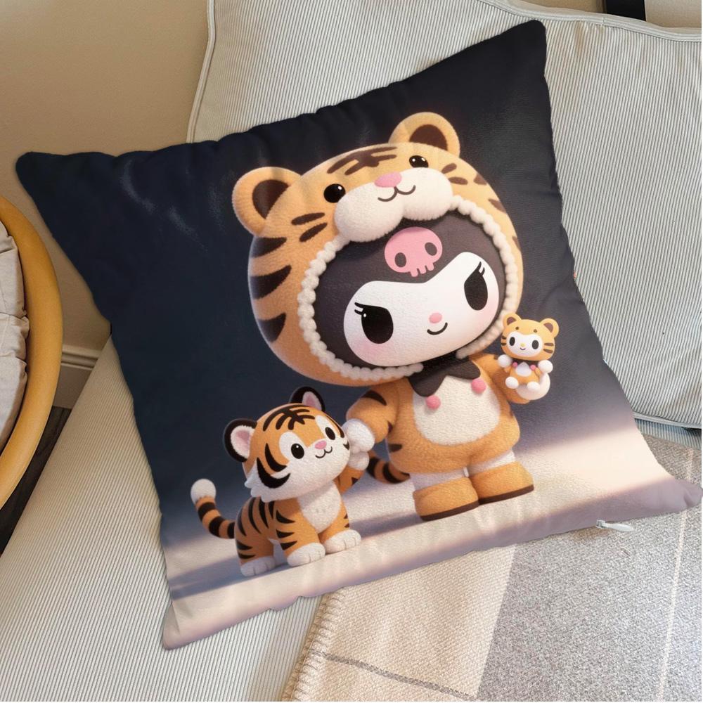 Sleeping Pillows Cover Kawaii K-Kuromi Decorative Pillowcase Decor 40X40 Home Decorations Sofa Covers Nordic Ornamental Pillow
