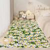 This New, Fresh Daisy Print Rug Is Suitable for Decorating Bedrooms, Living Rooms, Kitchens, Gardens, Balconies, and Sunrooms.