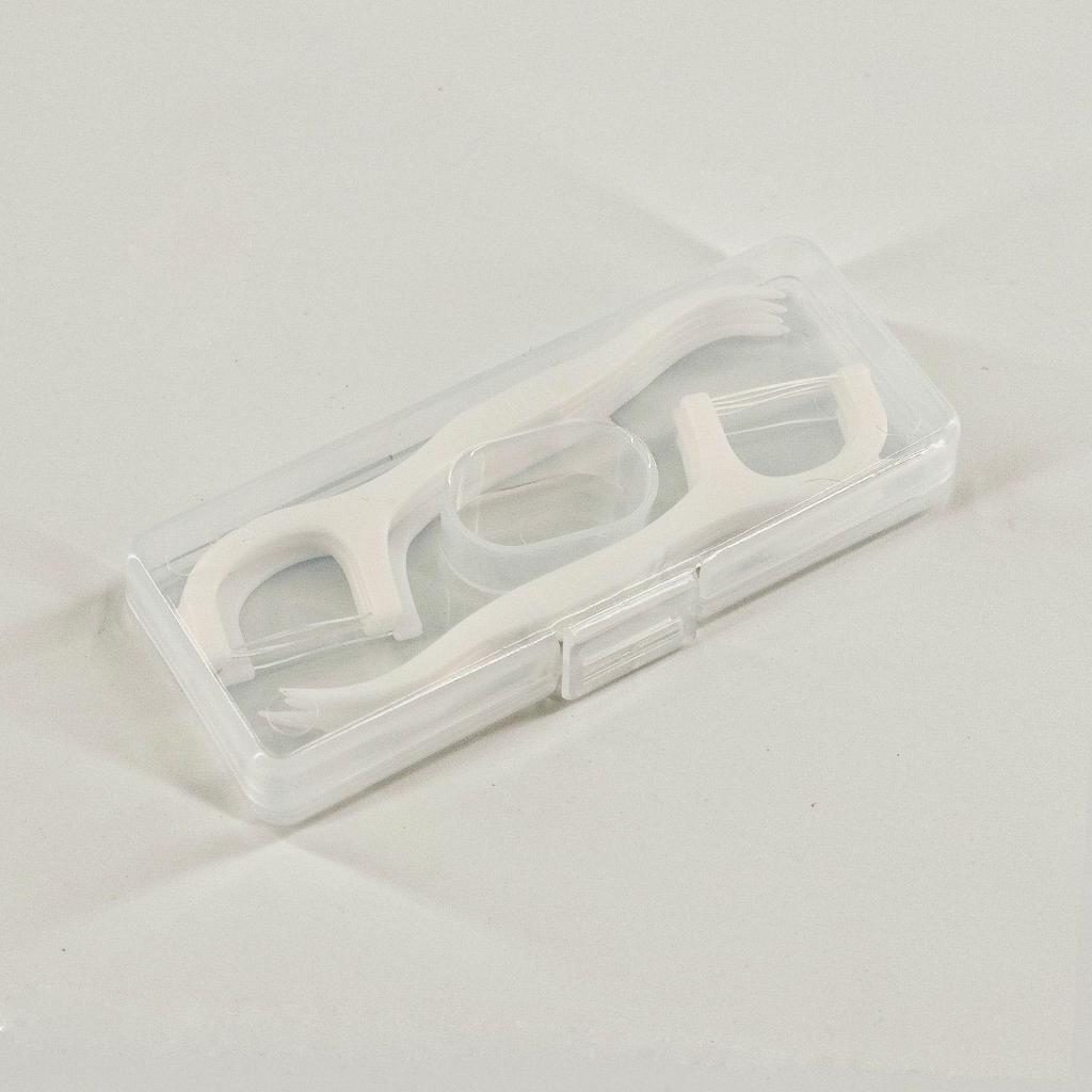 Przenośne Pudełko na Nić Dentystyczną: 10 Jednorazowych Wykałaczek do Użytku w Podróży