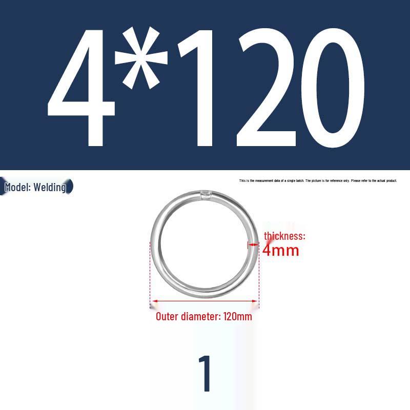 304 Stainless Steel Seamless O-Ring for Lifting and Hammock Yoga Connection