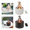 Flame Humidifier with Remote Control Colorful Night Light USB Electric Aroma Diffuser for Office Home Room Bedroom Study Spa