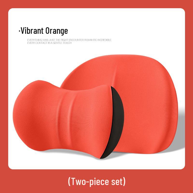 Auto Nacken- und Lendenwirbelstütze: Memory-Schaum-Kopfstützkissen-Set für alle Jahreszeiten