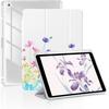 for iPad 9th/8th/7th Generation 10.2 Inch Case, Protective Trifold Case with [Pencil Holder][Auto Wake/Sleep][Transparent Back] for iPad 10.2’’