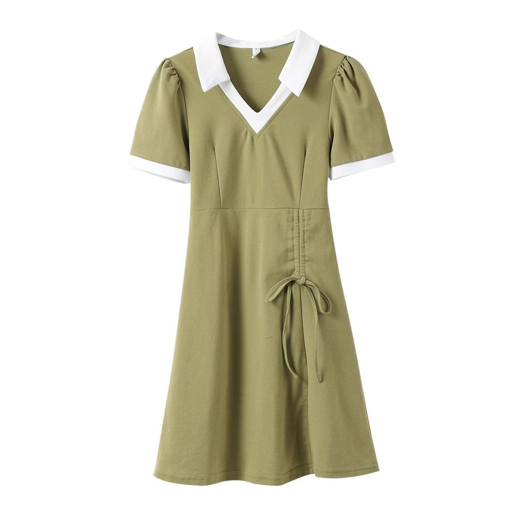 Casual Polo Dress Children's Summer New Small Man Coffee Break French Temperament Niche Design Beautiful