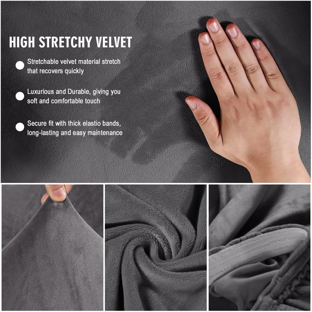 Velvet Stretch Foldable Sofa Bed Cover Futon Covers Elastic Slipcover Furniture Protector