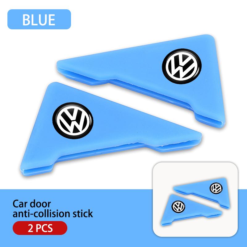 Valve Stems Caps Car Door Scratch Protector Silicone Anti-collision Covers For Volkswagen VW Passat Golf 4 5 6 Tiguan Polo Sciro zg2