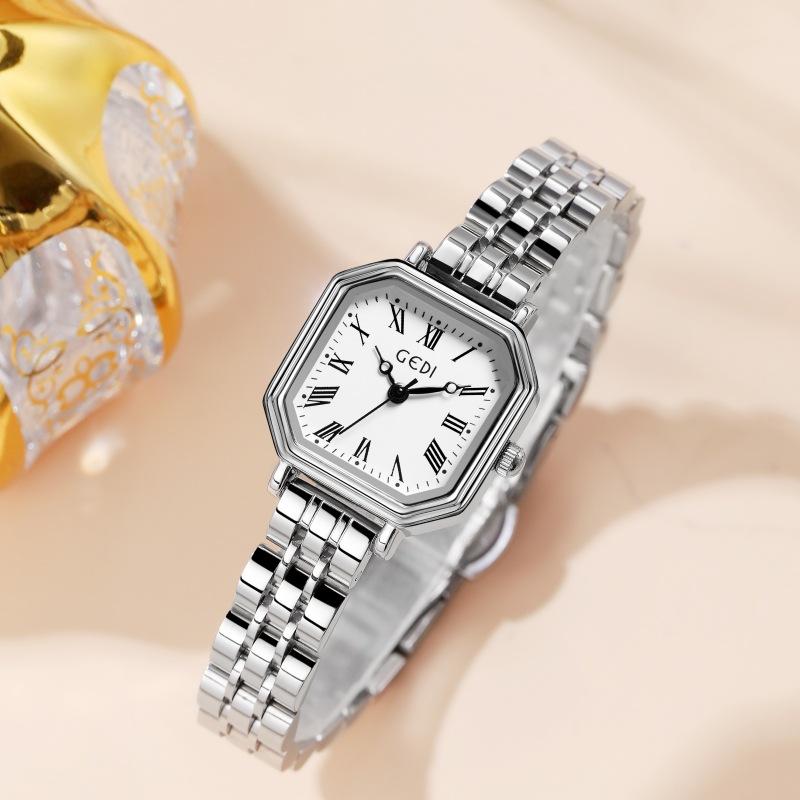 Simple Retro Niche Temperament Roman Small Dial Exquisite Light Luxury High-End Quartz Steel Belt Watch