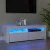 VidaXL TV Stand with LED Lights, Television Cabinet, Living Room TV Unit, Low Cabinet for Interior Living Room, 804316