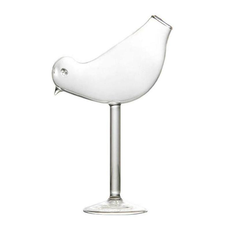 

Creative Bird Shape Cocktail Glasses Wine Glasses Champagne Glasses Whisky Cup Beige Lame Drink Guide Bird Cocktail Glasses | Collins Glass (Transpare