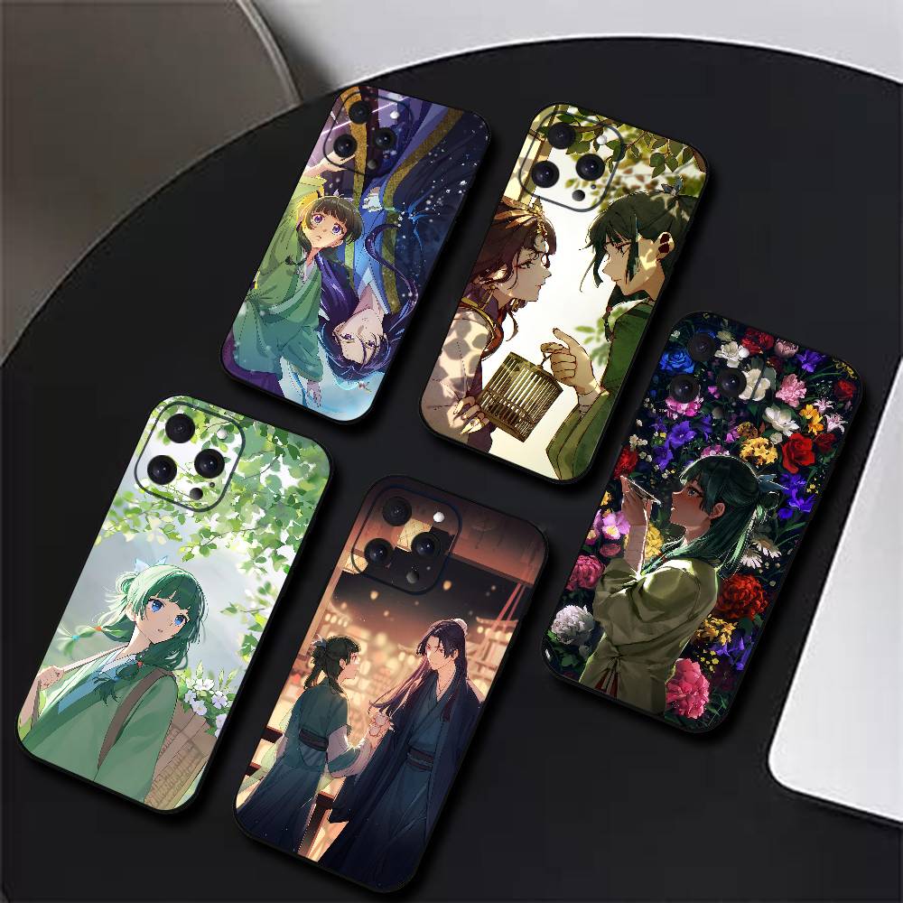 The Apothecary Diaries Anime Phone Case Black Silicone Soft Shell For IPhone 17 16 15 14 13 12 11 Air Pro Max Plus Hot Sale