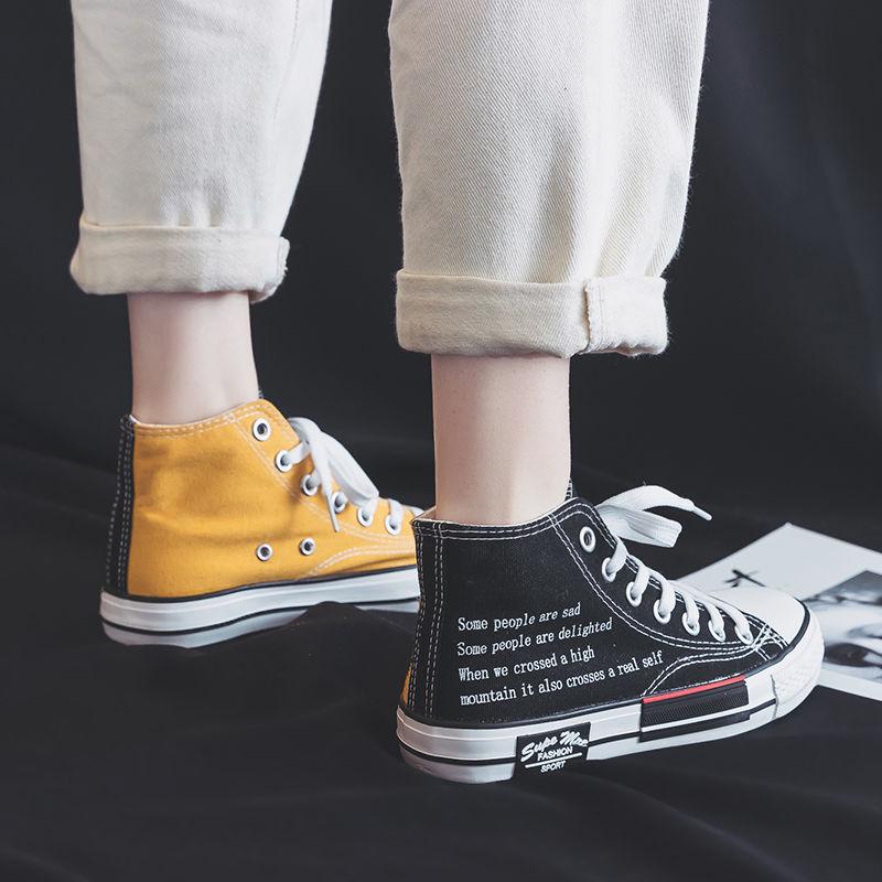 Модные высокие мужские спортивные туфли летние парусиновые кроссовки дизайнерские — фото 6