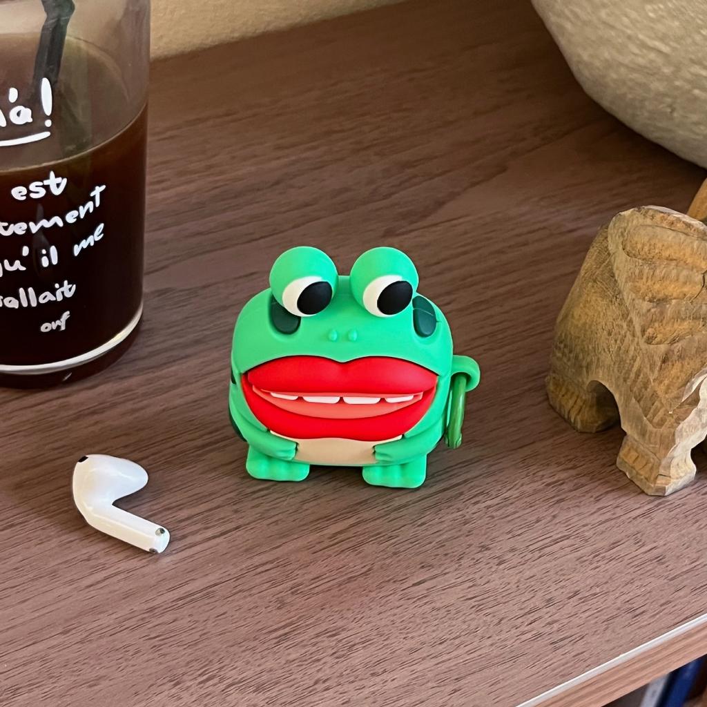 Funny sausage mouth frog AirPods pro1 apple bluetooth headset case 1/1 generation cartoon protective case
