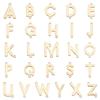 26Pcs 26 Styles Brass Connector Charms, Real 18K Gold Plated, Letter Links, Letter A~Z, 12~14x9.5~12.5x1.5mm, Hole: 1mm, 1pc/style
