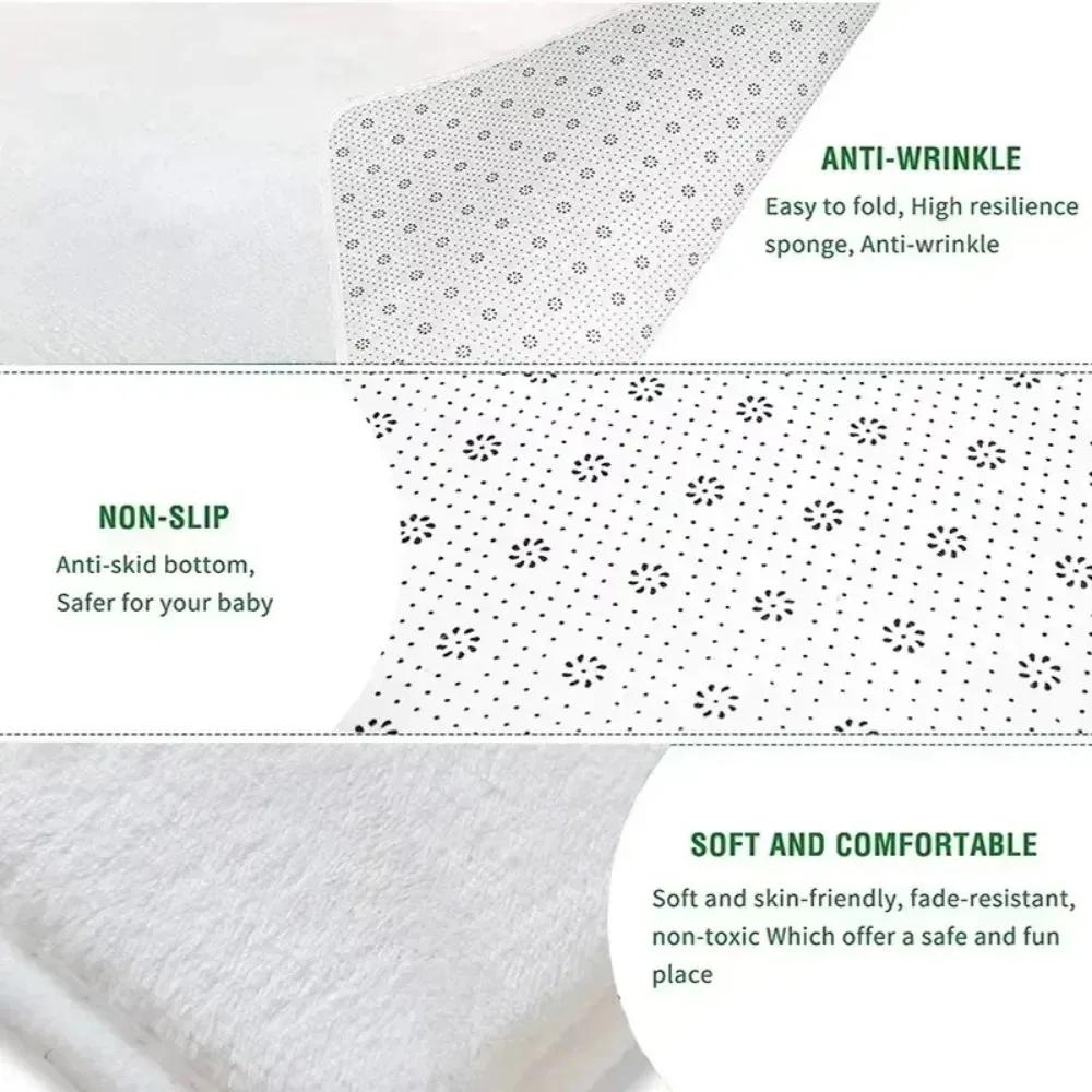 Baby Playing Mat Anti-slip Crawling Mat Scene Map City Traffic Soft Suede Carpet Children's Anti-fall Crawling Mat Game Toys