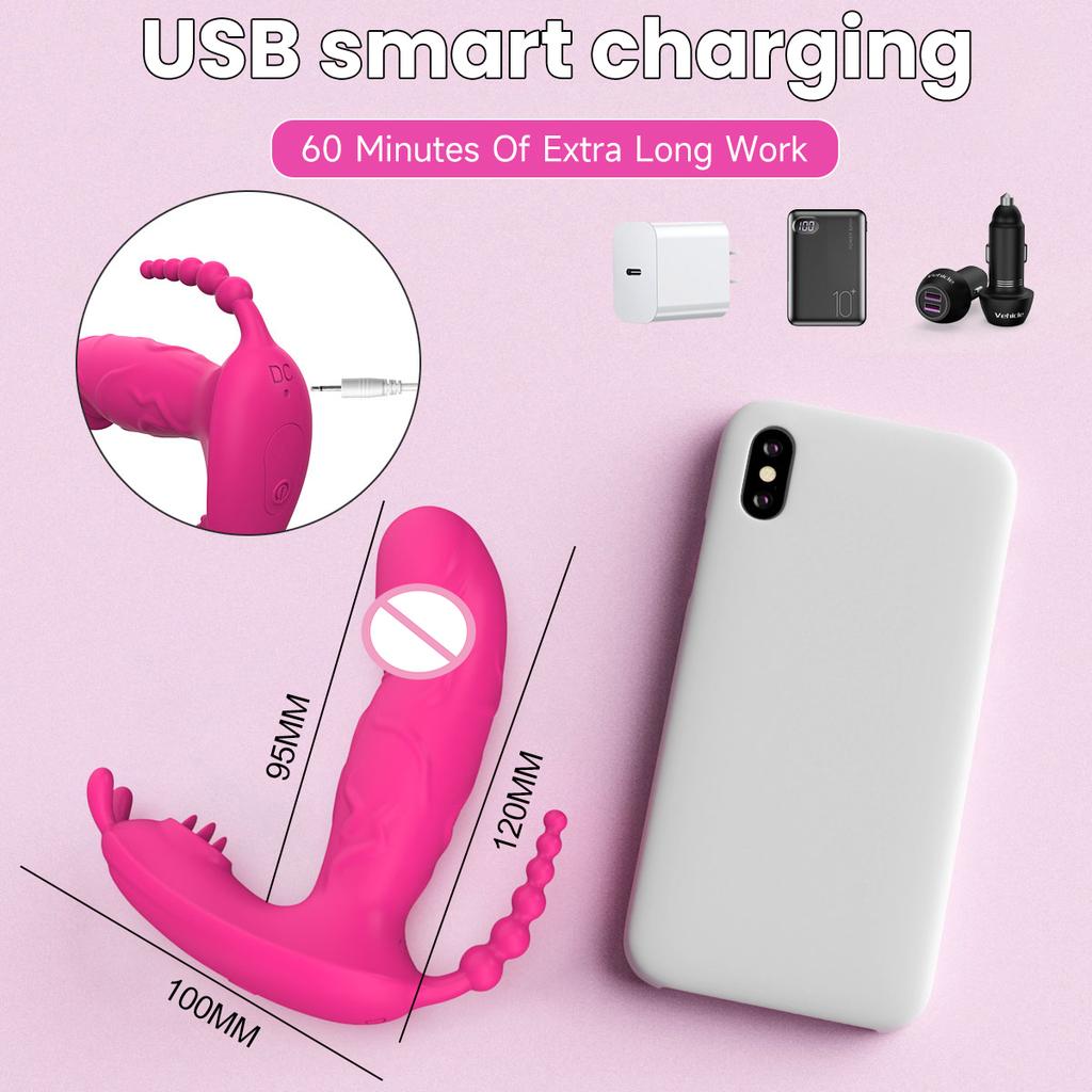 Vibrator Dildo Bluetooth Wireless Masaj Vagin Punct G Chiloți Purtabili Pizdă Stimulator Anal Consumabile pentru Adulți Jucării Sexuale pentru Femei