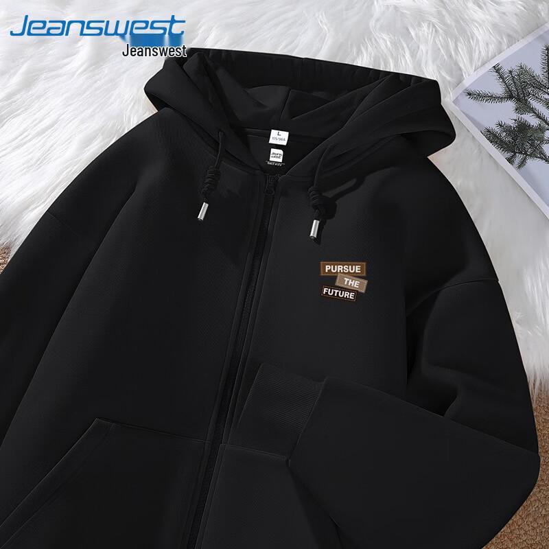 

Jeanswest Men s Heavyweight Hooded Zip-Up Sweatshirt Jacket 5XL