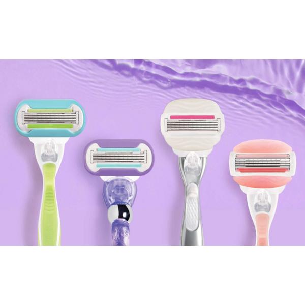 Gillette Venus Swirl Women's Razor Handle 1pc + Razor Blade 2pcs, 2 sets ,Korean razor blade