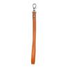 Cowhide Flat Fine Grained Mobile Phone Case Hanging Rope Wrist Strap Universal Wrist Strap Solid Color Leather Metal Keychain