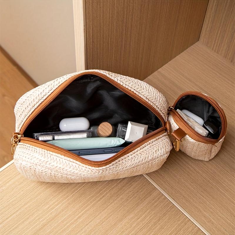 Women's oblique span bag woven small square bag