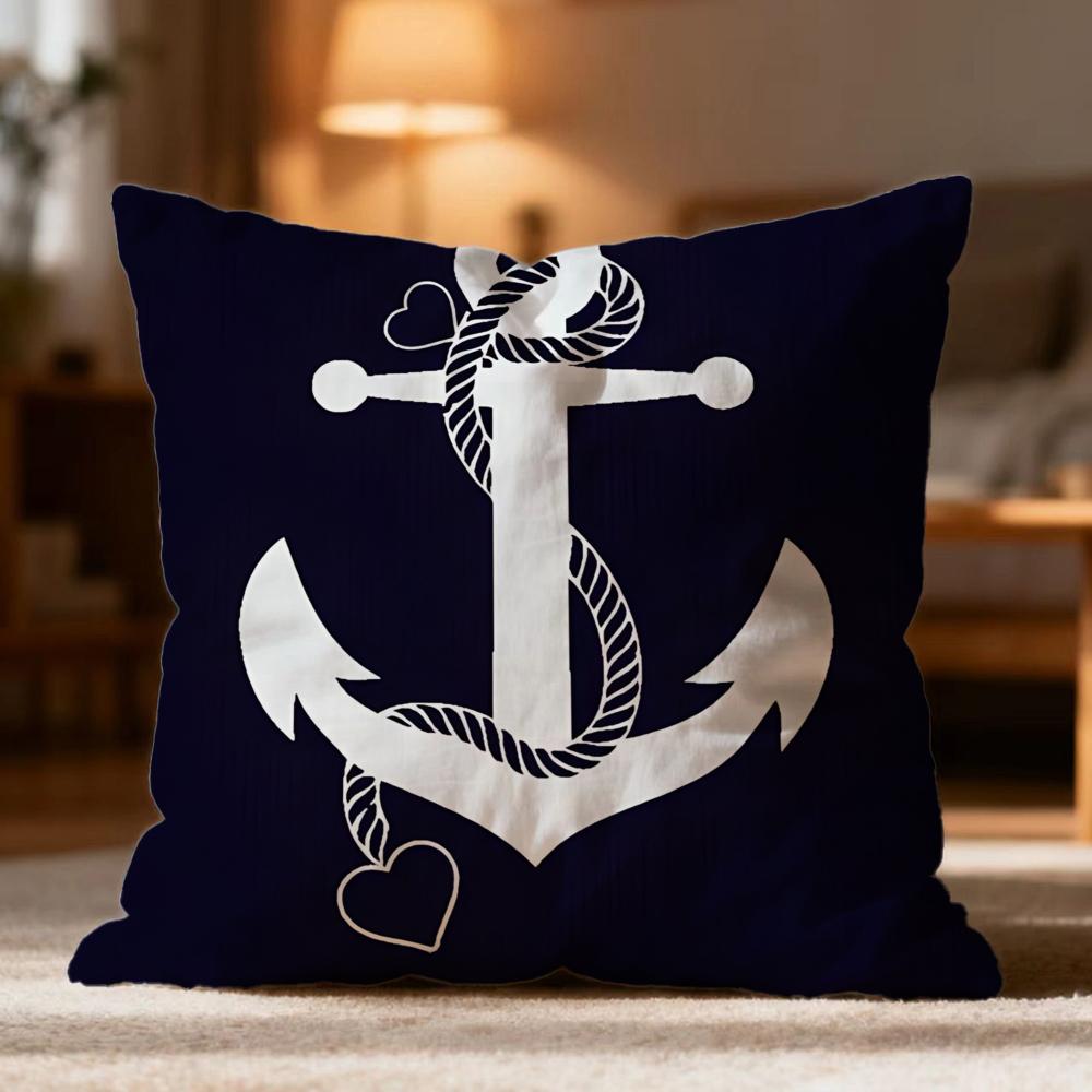 Popular OOcean Sailorer Cushion Cover Soft Washable Pillow Case Multi-Scene for Couch Bed Travel Office Use