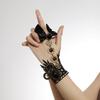 Dark Lolita Steam Cyberpunk Wind Gear Necklace Vintage Bow Bracelet Combination Set