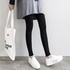 Women's High Waist Brushed Cotton Leggings: Versatile, Slim Fit Nine-Point Pants for Spring and Autumn.