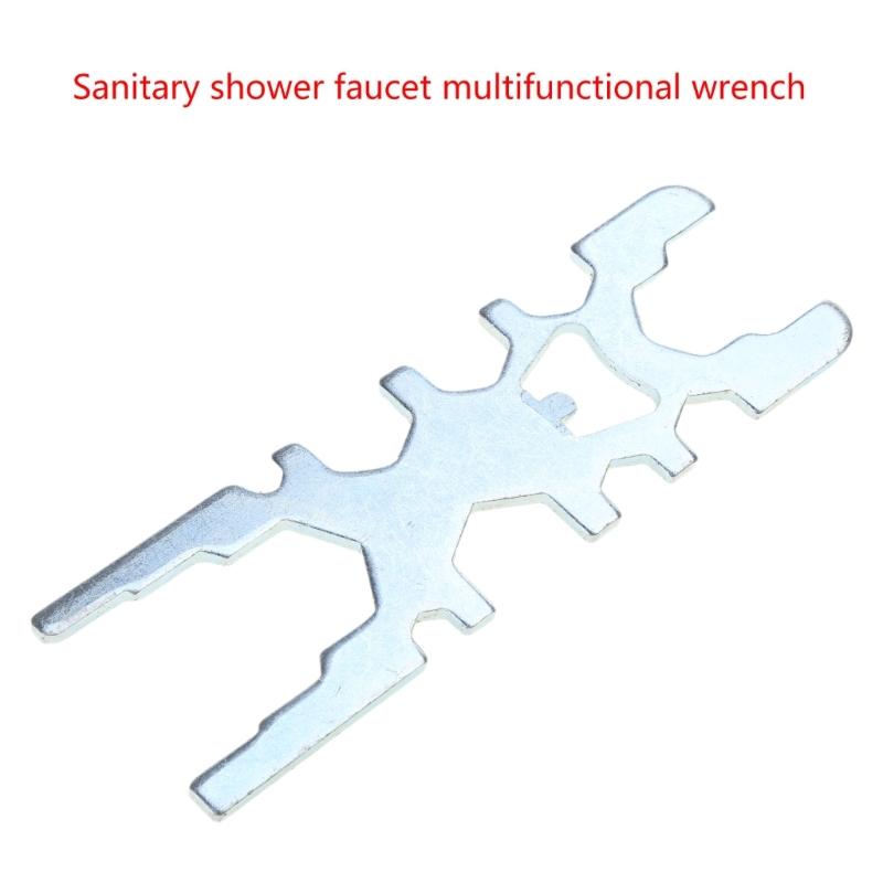 Practical Bathroom Faucet Wrench Bathroom Shower Head and Faucet Attachment 3.5mm Thickness Shower Faucet Wrench