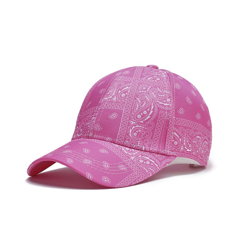 Straat Gesplitste Print Walnootbloem Baseballpet - Verkrijgbaar in Meerdere Kleuren - Geschikt voor Zowel Mannen als Vrouwen One Size pink