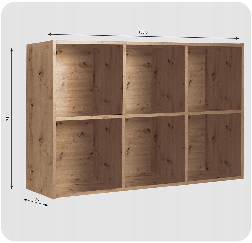 Shelf Bookcase Organizer Container Stand for Vinyl Records Binders Cubo 5