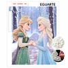 Pearl Painting Frozen Anna and Elsa DIY Pearl Painting Gem Art Pearl Dot Painting Picture Crafts Adult Beginner Gifts Home Decor