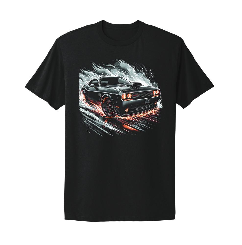 Hellcat American Muscle Car Burnout Unisex Graphic Design T-Shirt Unisex T-Shirt XXXL