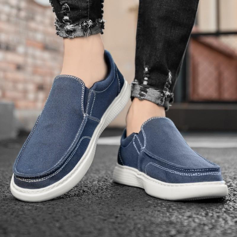 נעלי גברים שטוחות קז'ואל Gacimy, נעלי קנבס נושמות עמידות להחלקה לשימוש חיצוני, נעלי הליכה קלות משקל, נעלי פנאי באיכות גבוהה