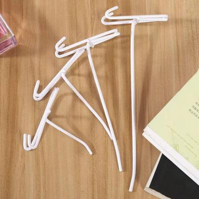 10Pcs Durable Retail Shop Mesh Stall Hangers Coat Bag Wall Hook Supermarket Shelf Hook Reusable Metal Mesh Panel Hooks