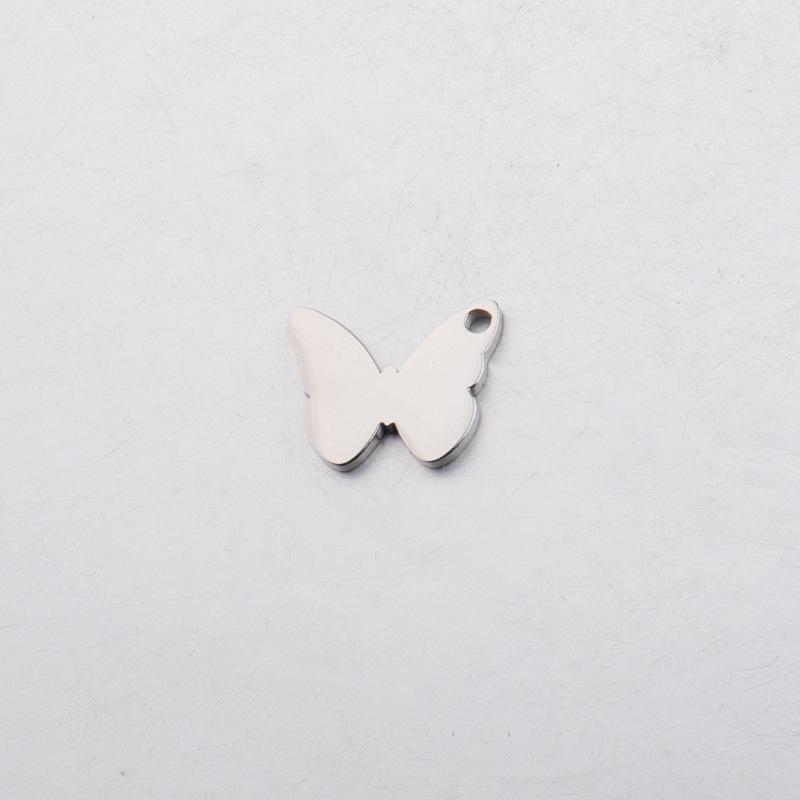 

RUMNVNTY Креативный кулон в корейском стиле «Бабочка», Нержавеющая сталь с зеркальной полировкой, DIY ювелирный аксессуар, 11x14 мм 11x14mm Butterfly