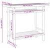 Console Table 90 X 37 X 75 Cm Bamboo