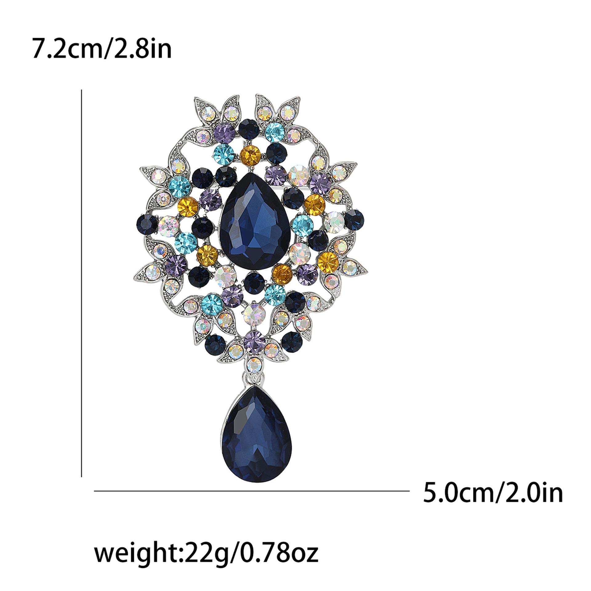 

Винтажный сплав маленькая подвеска стеклянная брошь темперамент универсальная женская одежда корсаж ювелирные изделия булавка