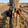Seil Hut Stil Tasche Anhänger Geflochten Anhänger Trendig Mini Cowboy Hut Schlüsselanhänger Student