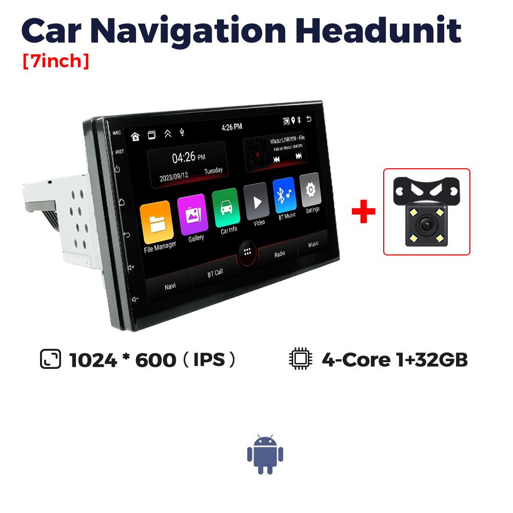 NaviFly Android All In One 1DIN 7inch 9inch Car Radio For Universal Navigation Headunit Carplay Auto GPS Multimedia Video Player