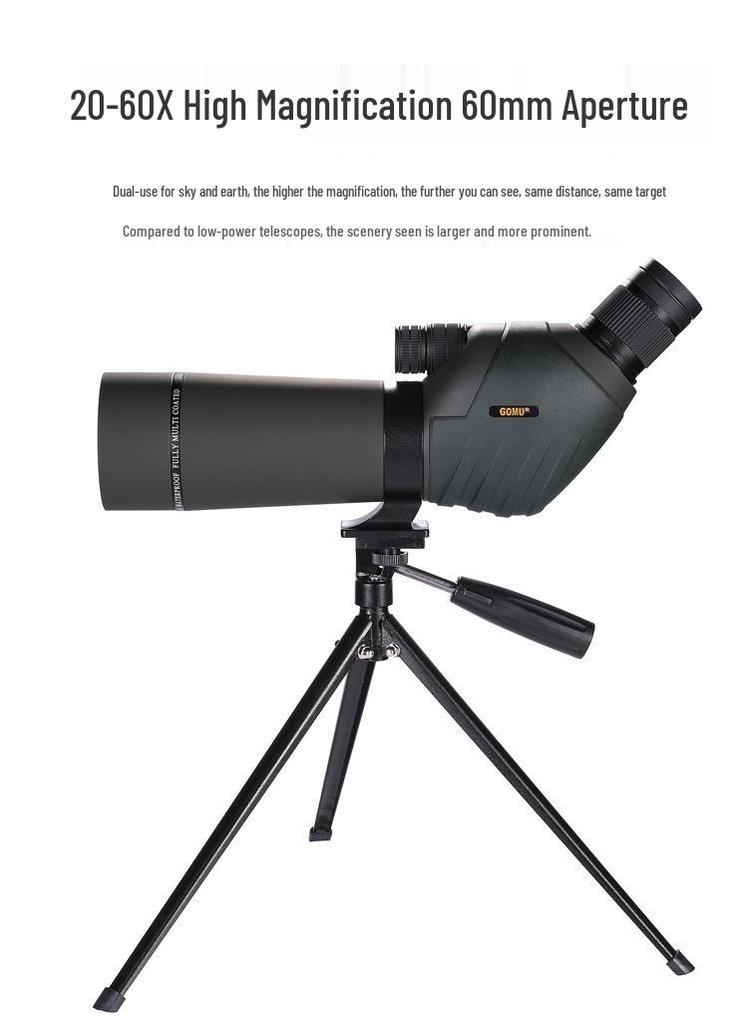 GOMU HD 20-60x70 Waterproof Monocular Telescope for Birdwatching