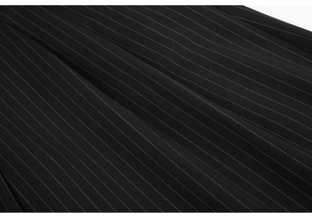 11KN Striped Wide-Leg Trousers for Men and Women - Loose, Versatile, Pleated, Casual Old Money Style