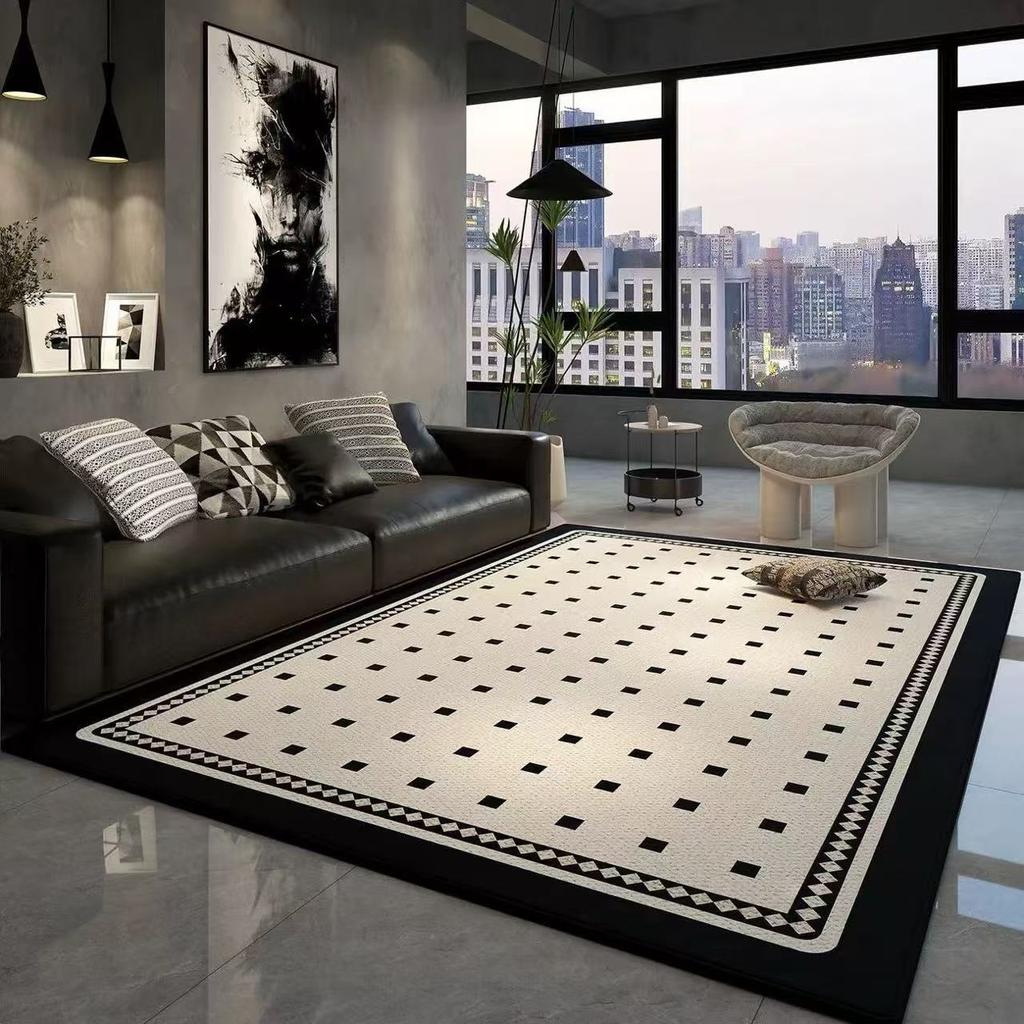 Light Luxury Geometric Large Carpets for Living Room Modern Decoration Home Bedroom Rug Soft Non-slip Coffee Tables Mat