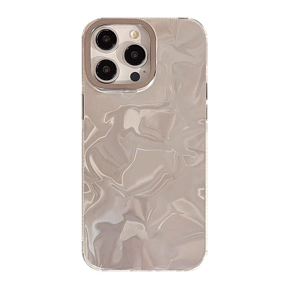 Electroplating Silver Ins Water Wave IMD Suitable for IPhone 16 Apple Phone Case 15promax Laser 13 Hard 14 Anti Fall
