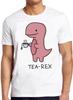 Tea-Rex T. Rex Dinosaurier Tee Lustiges Meme Geschenk T-Shirt Gamer Kult Film T-Shirt M750