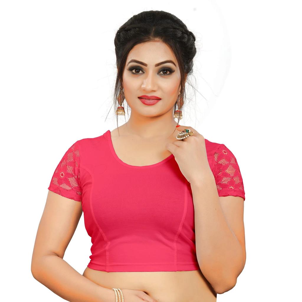 Women's Cotton Laycra Blend Blouse Indian Designer Casual Wear Readymade Choli