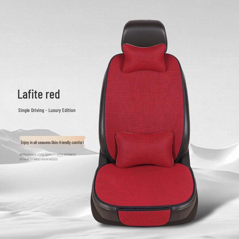 

Універсальний дихаючий лляний комплект подушок на автомобільні сидіння для чотирьох сезонів - 7 штук, повний обхват