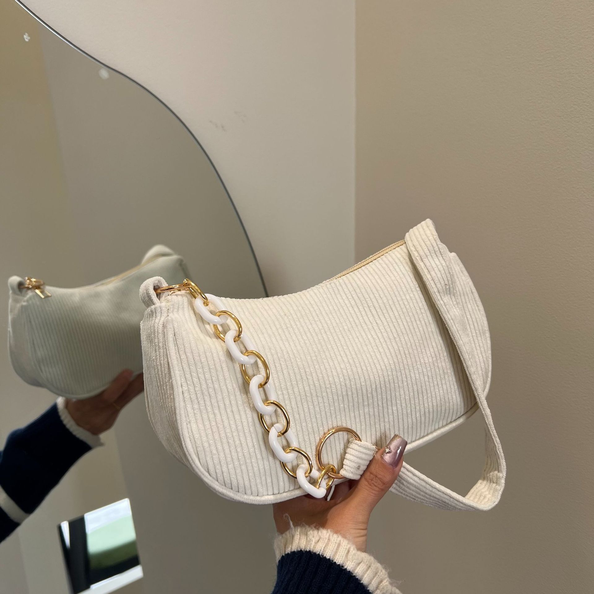 2026 New Summer New Women s Bag Fashi Nyl Shoulder Bag Women s Korean Editi Small Bag Underarm Bag