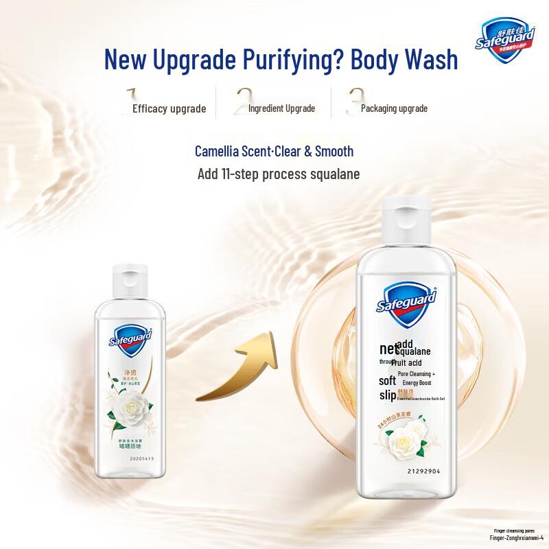 Safeguard Camellia Hydrating Shower Gel Travel Pack