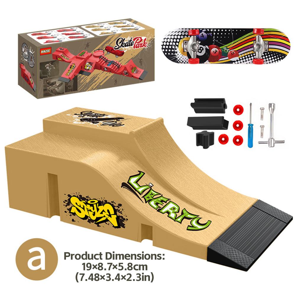 Finger Skateboard Skate Park Set Obstacle Course Professional Fingerboard Realistic Simulation Portable Practice Set