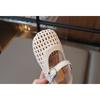 Korean Style Hollow Woven Princess Summer Sandals For Little Girls