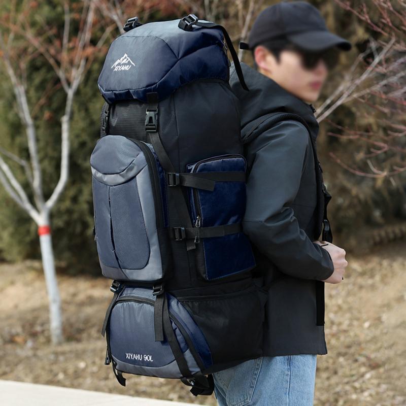 Multifunkční velkokapacitní outdoorový horolezecký batoh Sportovní cestovní voděodolný a oděru odolný batoh Unisex ležérní cestovní taška